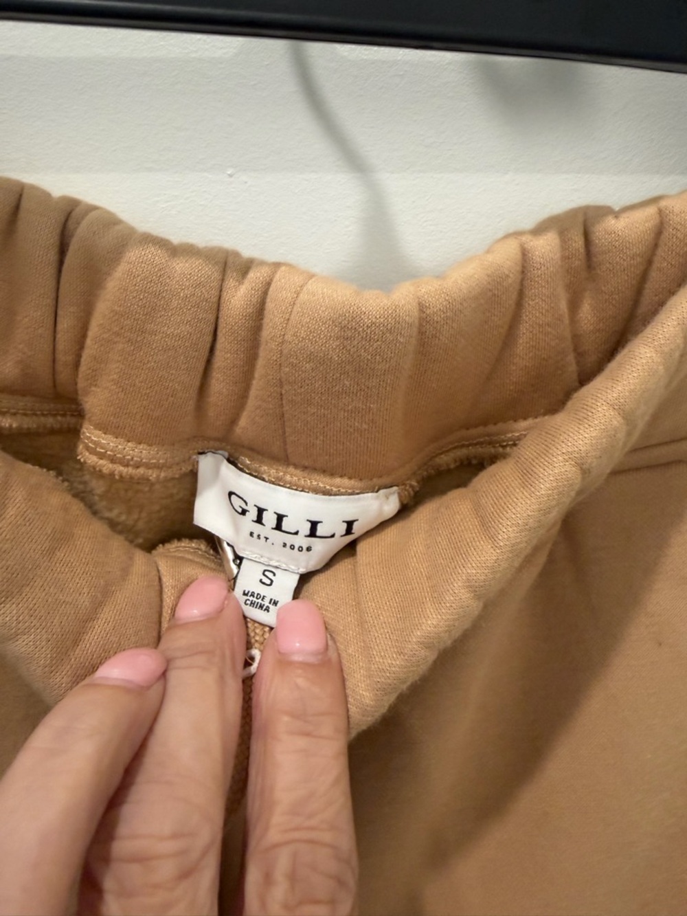 Gilli Camel/Tan Drawstring Jogger Sweatpants - Picture 4 of 5